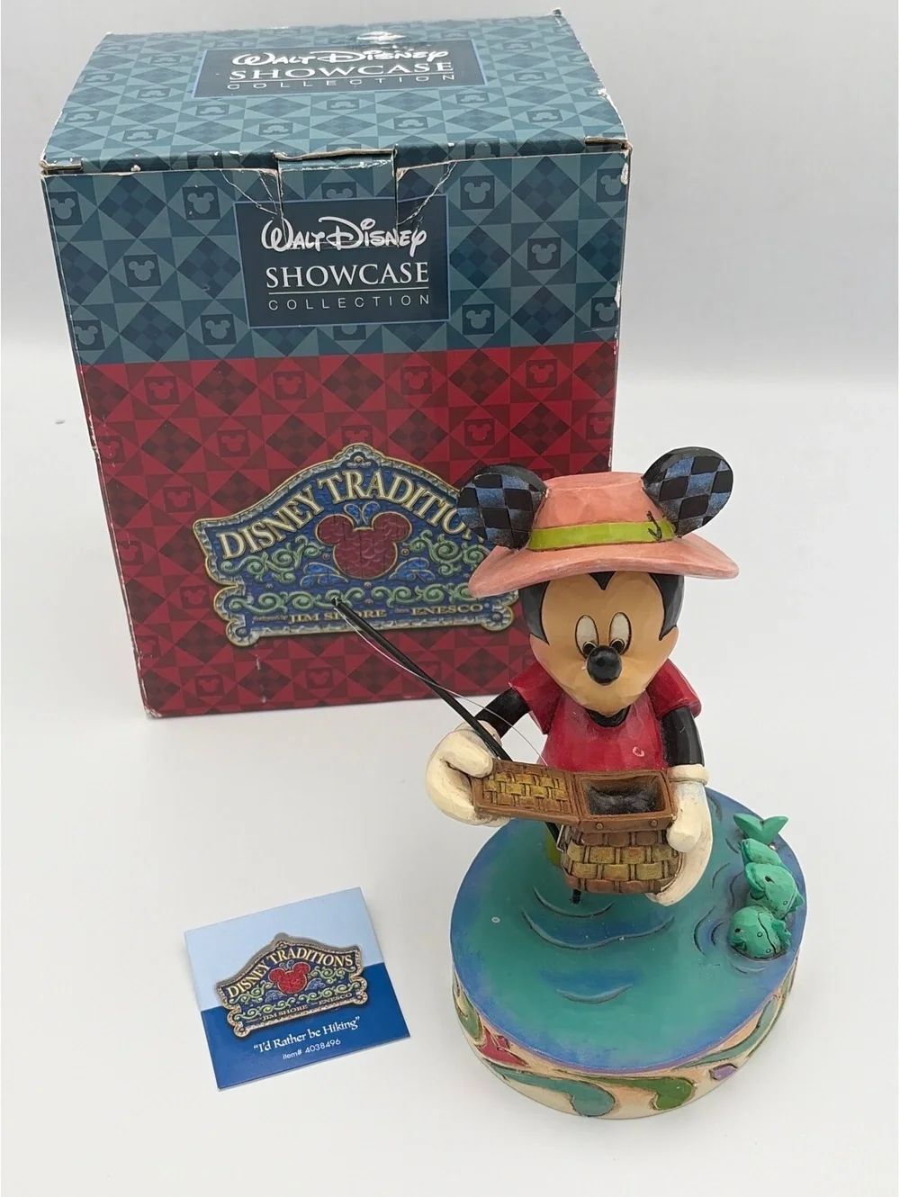 Disney Traditions Jim Shore - I'd Rather be Fishing Mickey Mouse Figurine: W/Box